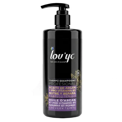 Lov'yc shampoo 750 ml. Nourishes and repairs dyed hair argan oil.