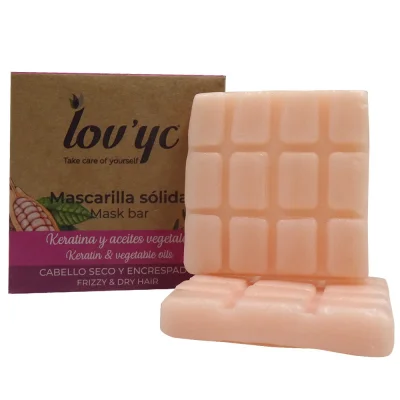 Lov'yc solid mask 48 gr. Keratin & vegetable oils. Frizzy & dry hair.