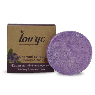 Lov'yc shampoo bar 50 gr. Antioxidant & moisturizing blueberries & avocado.