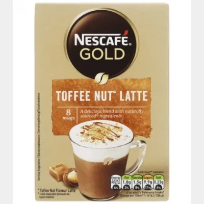 NESCAFE GOLD TOFFEE NUT LATTE (ΦΑΚ.18.6gr) 148.8gr