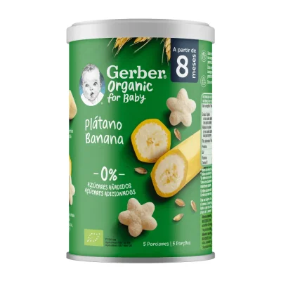 NESTLÉ GERBER ORGANIC NutriPuffs Banana 5x35gX2