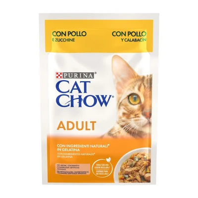 Purina Cat Chow Adult Chicken & Courgette 26x85g