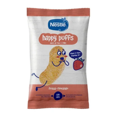 Nestlé Happy Puffs Strawberry Banana 7x28g