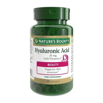 Nature's Bounty Hyaluronic Acid with Vitamin C 30 Capsules 6x14.28g