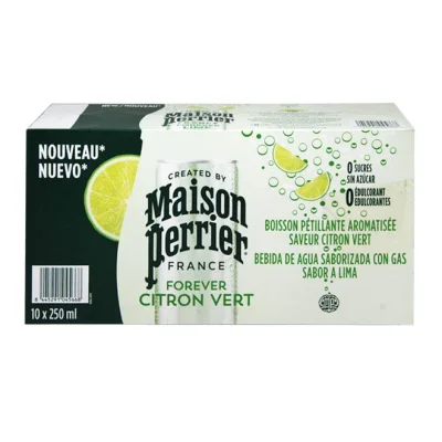 MAISON PERRIER sparkling water 10 x 250ml - Forever Lime