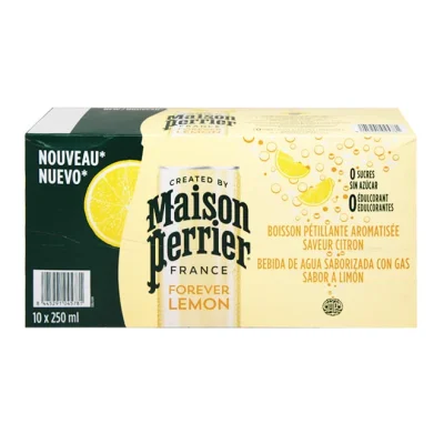 MAISON PERRIER sparkling water 10 x 250ml - Forever Lemon natural