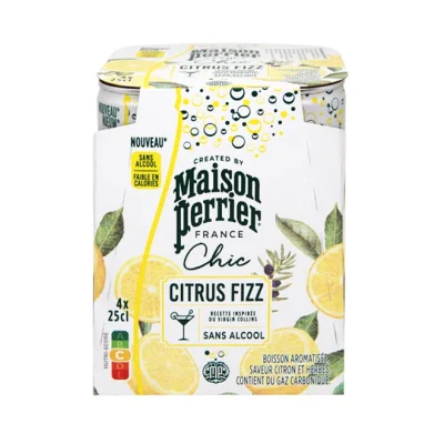 MAISON PERRIER Chic non-alcoholic coctail 4x250ml - Citrus Fizz