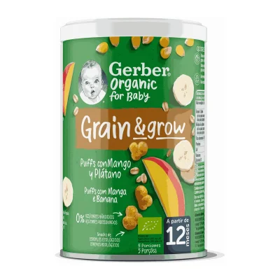 Gerber Organic NutriPuffs Mango Banana 5x35gx2