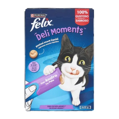Felix Deli Moments Duck Cat Snack 4x10g