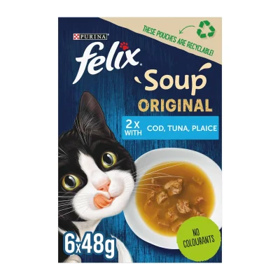 Felix Soup Fish Selection Food 6x48g