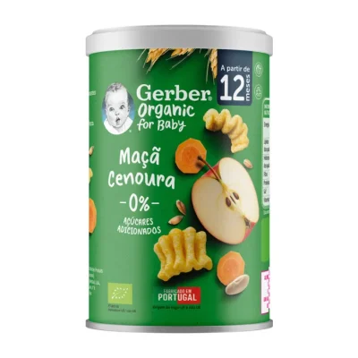 Gerber Organic Apple Carrot Wavy Chips 5x35g