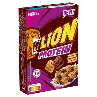 Lion Protein Cereal Caramel & Chocolate 340g