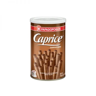 Caprice Crispy Wafer Rolls Cappuccino 250g