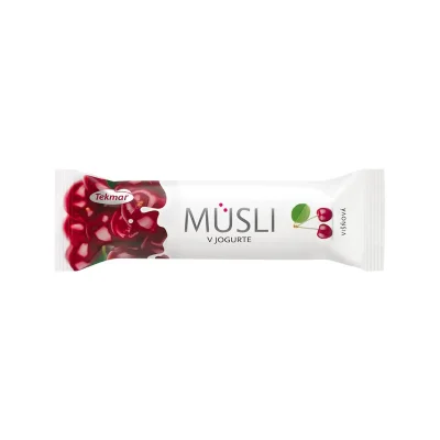 Muesli bar me jogurt&qershi Tekmar 30gr