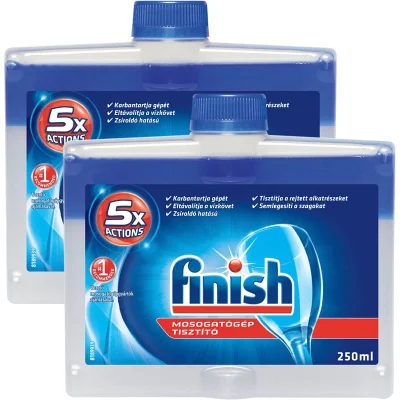 Finish Dishwasher Cleaner Regular 250ml Duo Pack