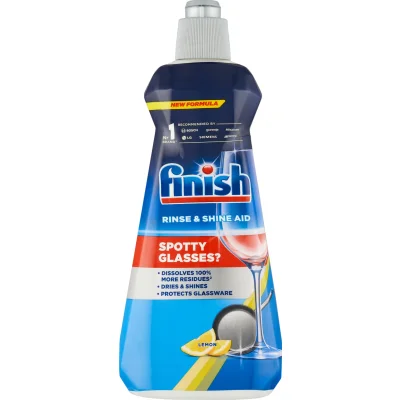 Finish Dishwasher Rinse Aid Powerball Lemon 400ml