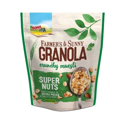 BONAVITA granola crunchy muesli 500g - super nuts