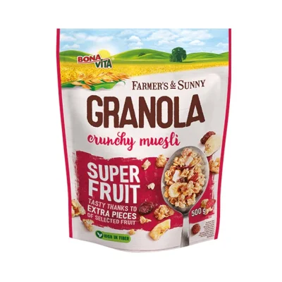 BONAVITA granola crunchy muesli 500g - super fruit