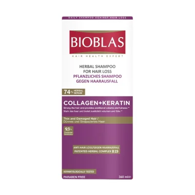 Bioblas shampon collagen+kreatin 360ml