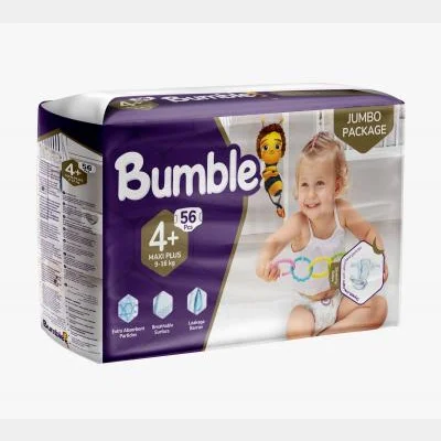 Bumble Diaper Jumbo Package No 4+ (9*16) 56 Pcs X4