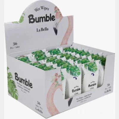 Bumble Wet Pocket Wipes 15 Pcs (LA BELLA) X36X8