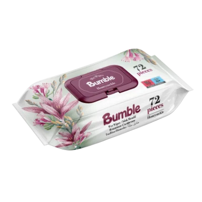 Bumble Wet Wipes 72 Pcs (Honeysuckle) X12