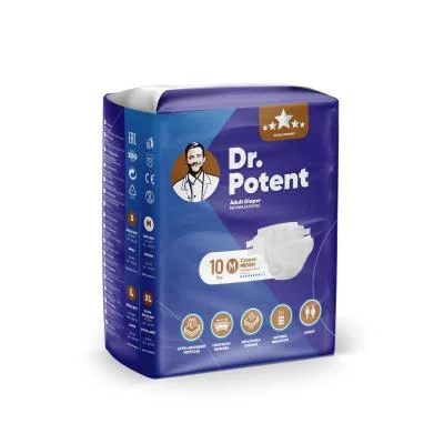 Dr.Potent Adult Diaper (Medium)10 Pcs X6