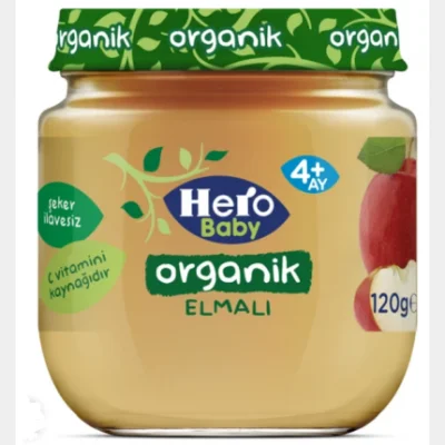 Ülker Hero Baby Organic Apple Baby Food 120 gr