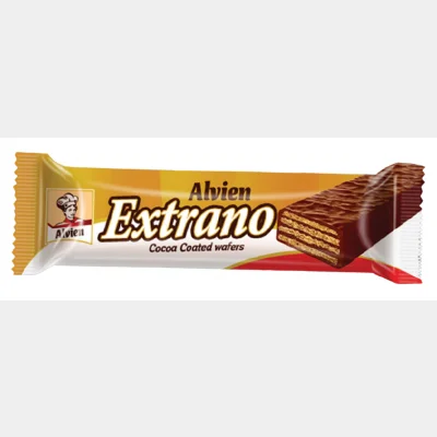 Alvien Extrano Milk Chocolate Coated Wafer With Hazelnut Cream 35 Gr