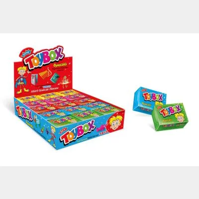 Toybox Fruit Flavored Sugared Gum Toy Gum  30 pc