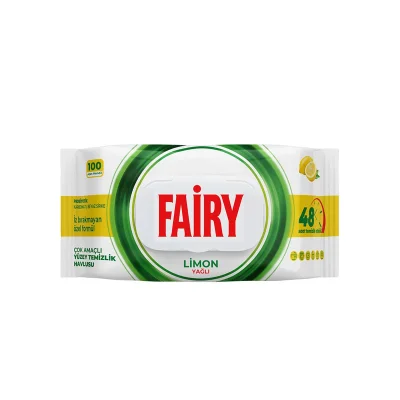 Fairy Surface Cleaning Wipes Lemon Oil 100 Count