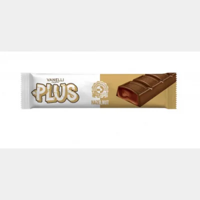 Vanelli Plus Milk Chocolate with Hazelnut Cream 40 gr