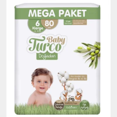 Baby Turco Diapers Mega Pack No 6 80 pcs