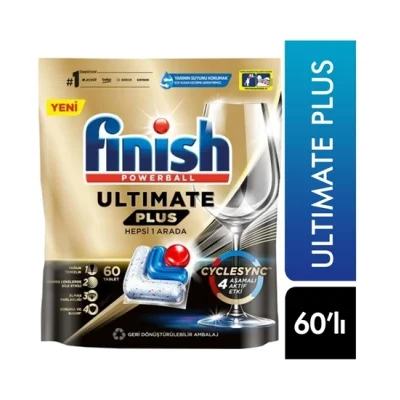 Finish Ultimate Plus Dishwasher Tablets 60 Count