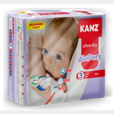 Kanz Diapers Ultra Package No:3 (4-9) 34 Pcs