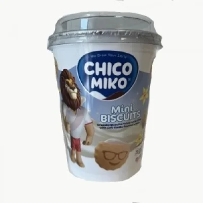 Chico Miko Mini Biscuits Vanilla Cream Cup 125g