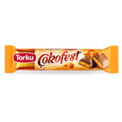 Torku Çokofest Caramel Filled Milk Chocolate 34 gr