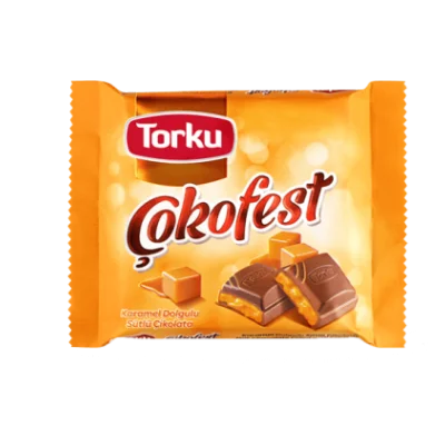 Torku Çokofest Caramel Filled Milk Chocolate 60 gr