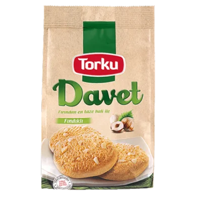 Torku Davet Biscuit With Hazelnut 180 gr