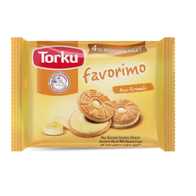 Torku Favorimo Banana Cream Biscuit 4X61 gr