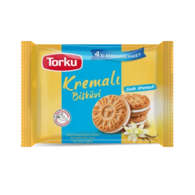 Torku Plain Cream Biscuit 4X76 gr