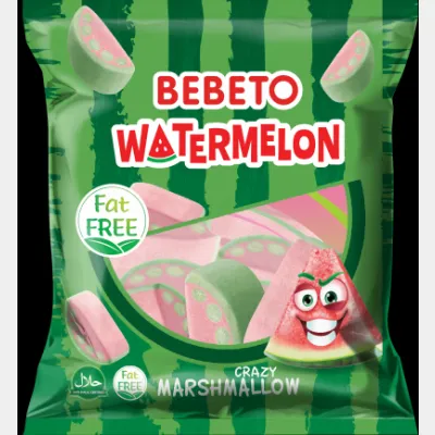 Kervan Gıda Bebeto Marshmallow Candy Watermelon  60 grX12