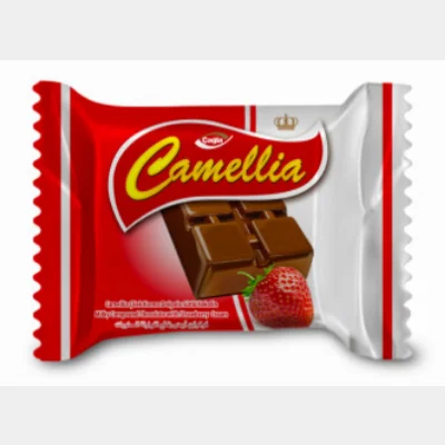 Çağla Camellia Cream Filled Milk Strawberry Compound Chocolate 18 Gr