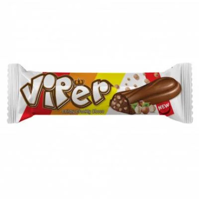 Çağla Viper Milky Compound Chocolate with Hazelnut Cream and Puffed Rice 25 gr