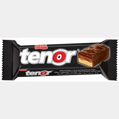 Hazal Tenor Milk Compound Caramel Coated Nougat Bar 18 Gr