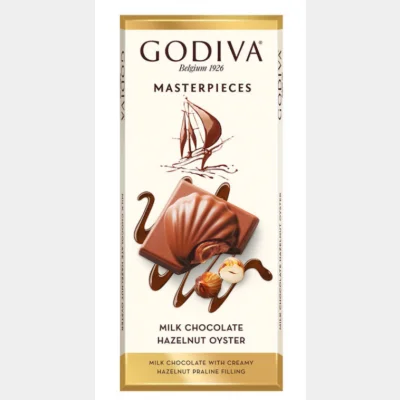 Godiva Chocolate Milk Chocolate Hazelnut Oyster 83 gr