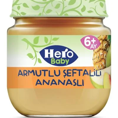 Hero Baby Food Jar Pear & Peach & Pineapple 125 gr