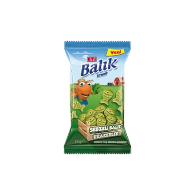 ETİ Fish Shaped Cracker with Vegetables 35 gr