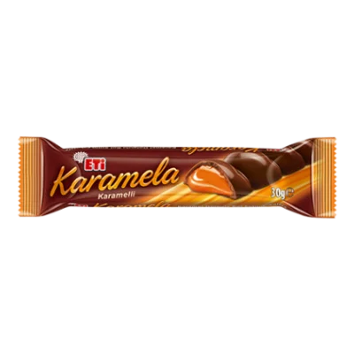 ETİ Karamela - Milk Chocolate with Caramel Filling 30 gr