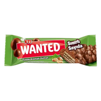 ETİ Wanted Hazelnut Cream Wafer 32 gr